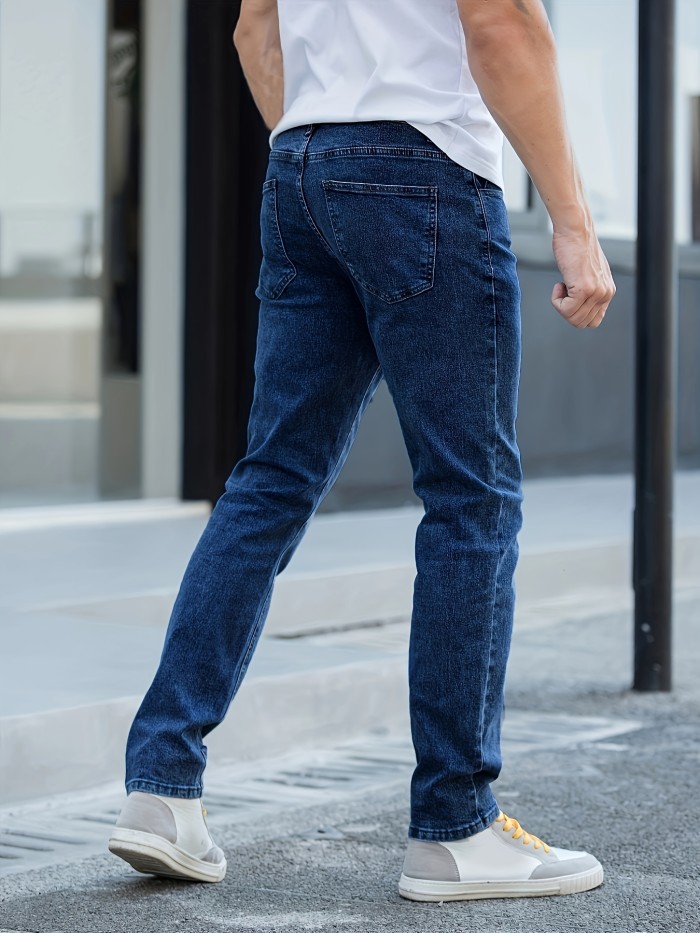 Men's Jeans Straight Regular Denim Jeans With Pockets, Men's Outfits