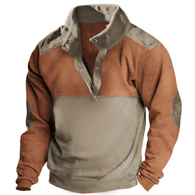 Printing Men's Hoodies Vintage Sweatshirt Loose Hooded