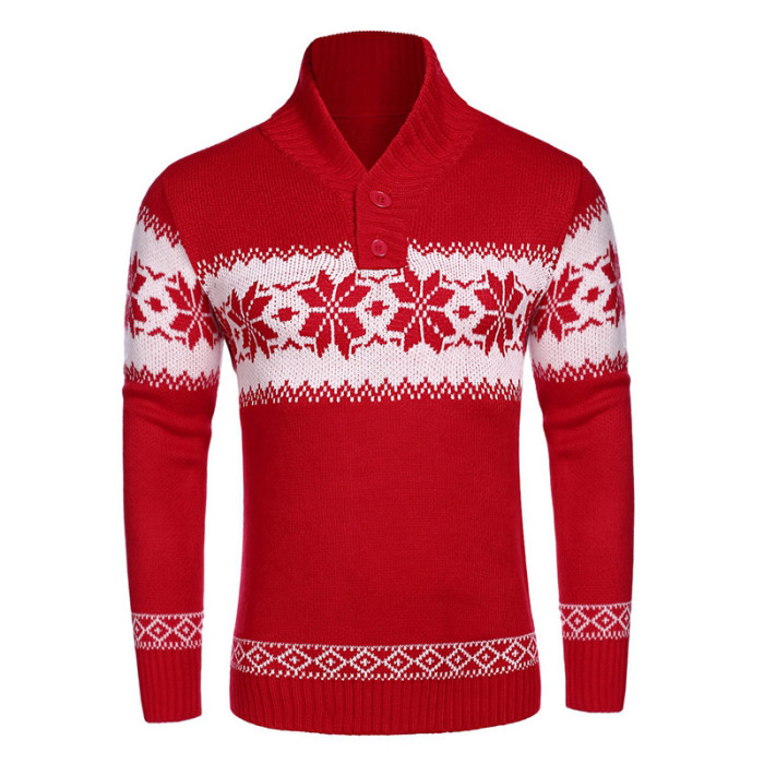 Christmas Men's Fashionable Casual Pullover Sweater