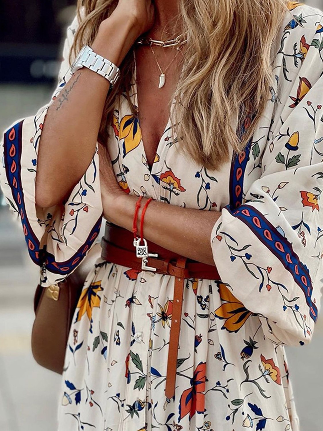 Women's Printed Bohemian Long Dress main image 0