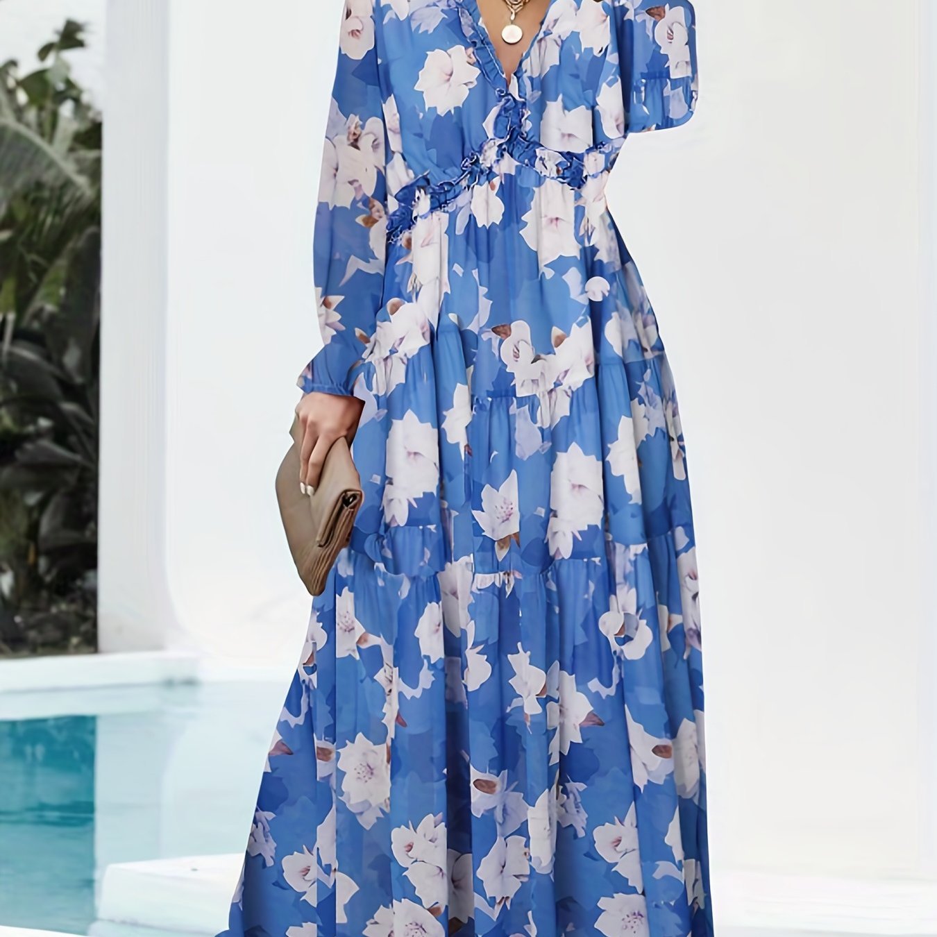 Floral Print Vacation Dress