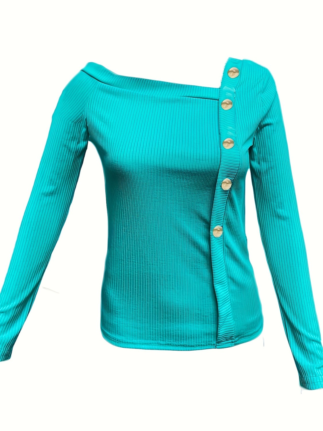 Single Shoulder Long Sleeve T-Shirt main image 0