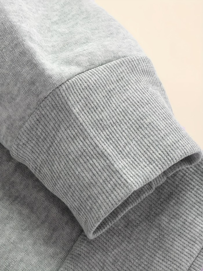 Have A Nice Day Print Trendy Sweatshirt, Men's Casual Graphic Design Crew Neck Pullover Sweatshirt For Men Fall Winter