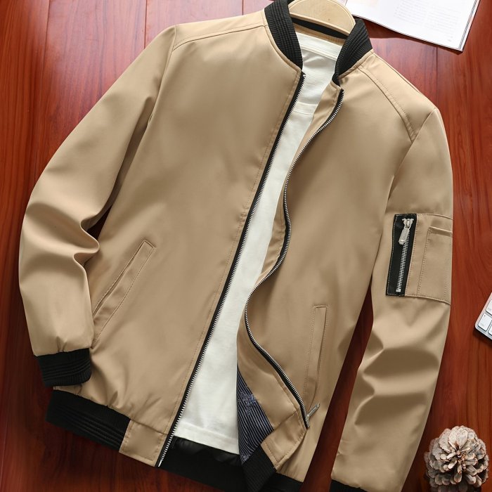 Autumn New Casual Men's Jacket Men's Baseball Jacket Coat