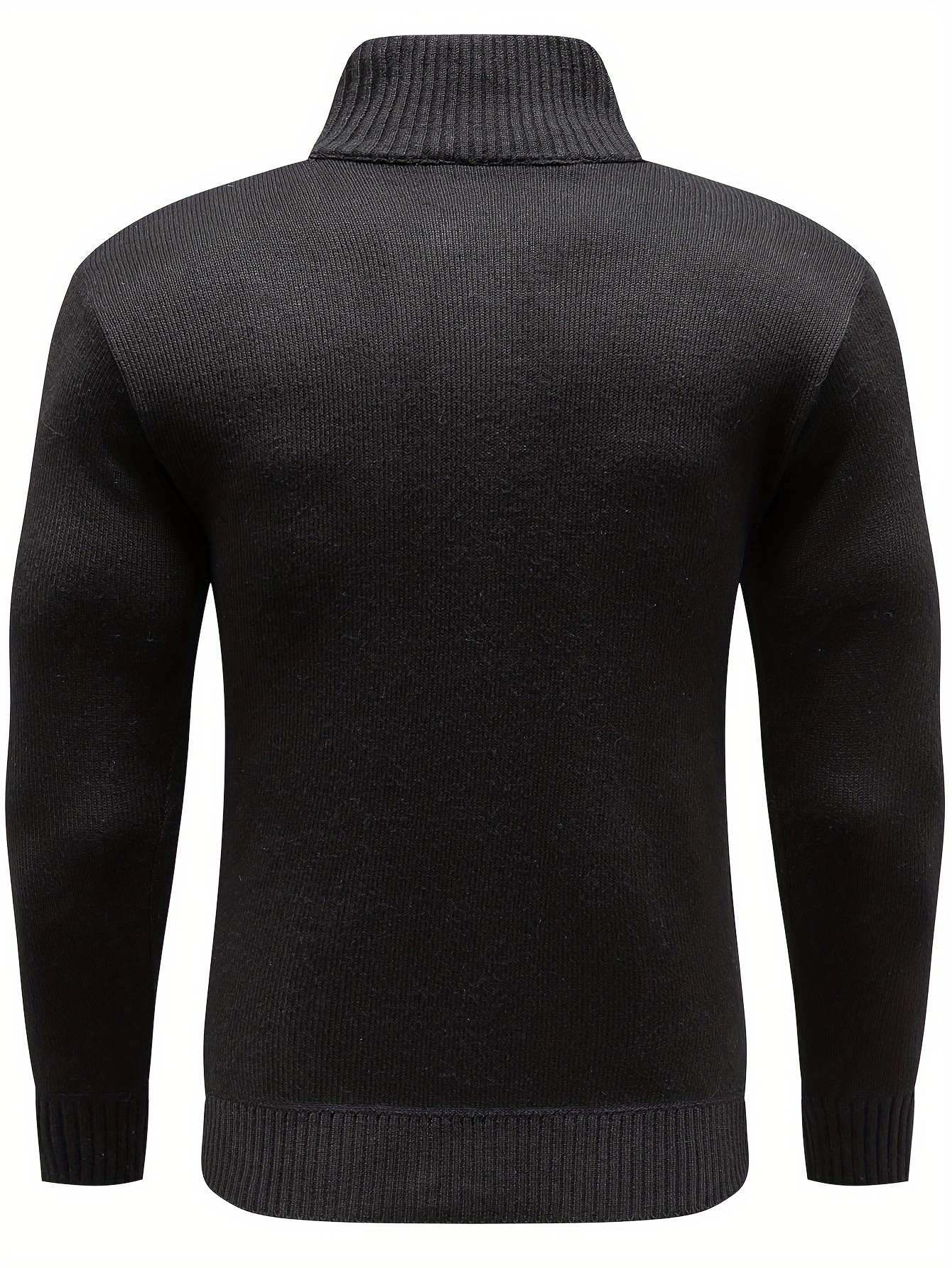 Runcati Men's Chunky Knit Cardigan Casual Shawl Collar Long Sleeve Button Down Knitted Jumper Tops
