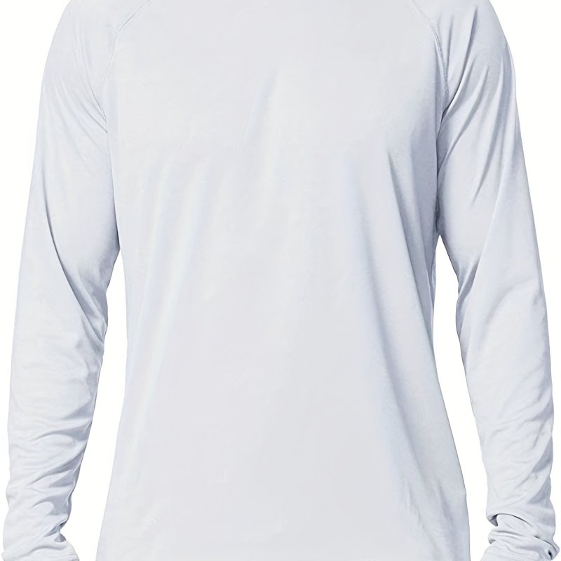 Men's Lightweight UPF 50+ Sun Protection T-Shirts Long Sleeve Shirts For Fishing Hiking Running