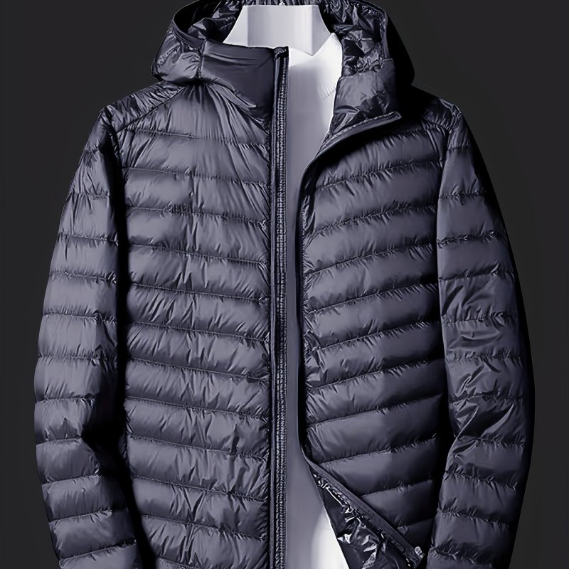 Men's Lightweight Short Slim Fit Hooded Down Jacket, Warm And Comfortable Winter Coat Best Sellers