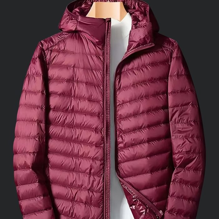 Men's Lightweight Short Slim Fit Hooded Down Jacket, Warm And Comfortable Winter Coat Best Sellers