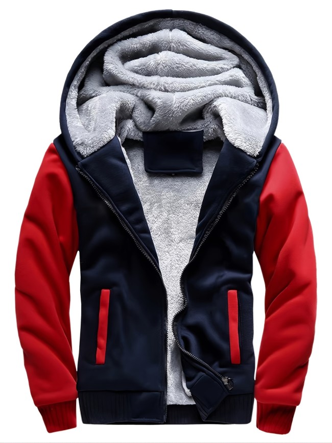 Men's Winter Thick And Padded Warm Zip Up Hooded Jacket Best Sellers