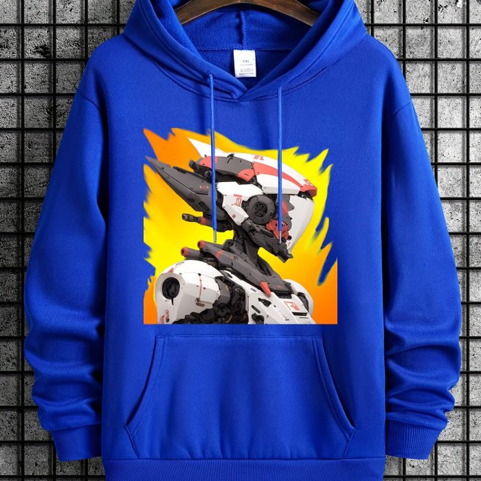 Hoodies For Men, Super Villains Print Hoodie, Men's Casual Pullover Hooded Sweatshirt With Kangaroo Pocket For Spring Fall, As Gifts