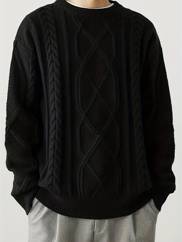 Men's Warm Trendy Knitted Pullover Sweater