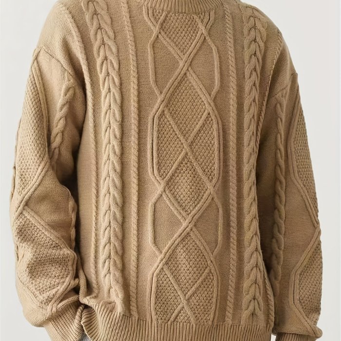 Men's Warm Trendy Knitted Pullover Sweater