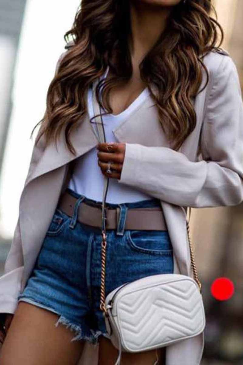 Women'S Solid Trench Coat - Slim Long Windbreaker Overcoat, Korean Fashion Anorak For Autumn & Winter main image 1