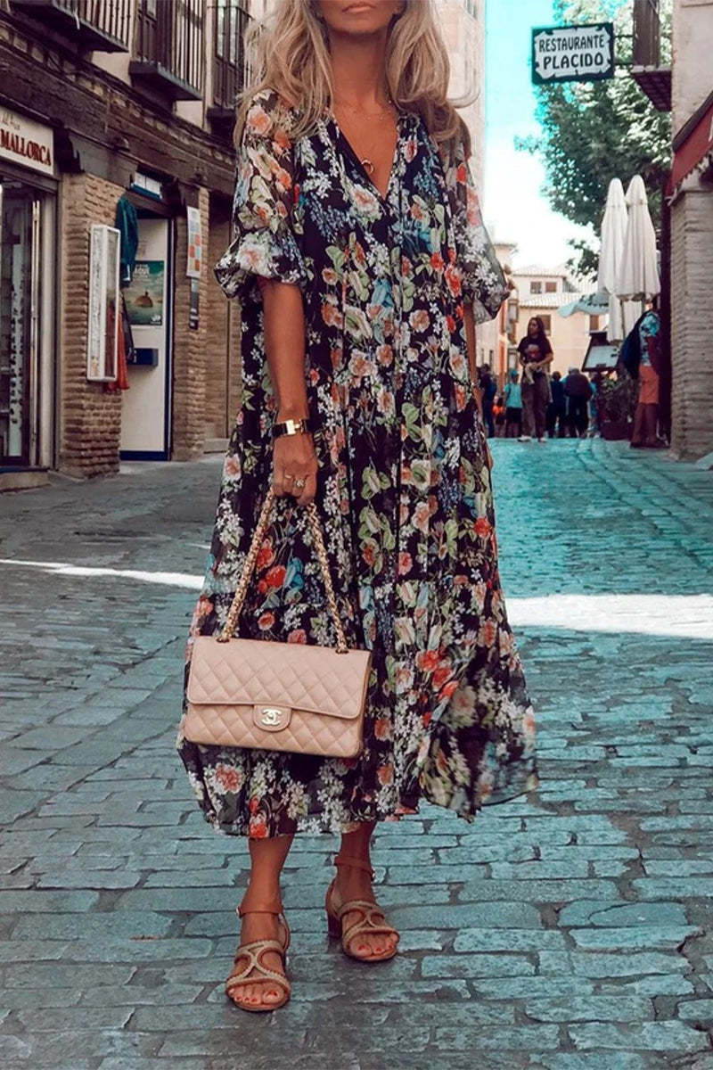 Casual Solid Patchwork Halter Cake Skirt Dresses main image 1