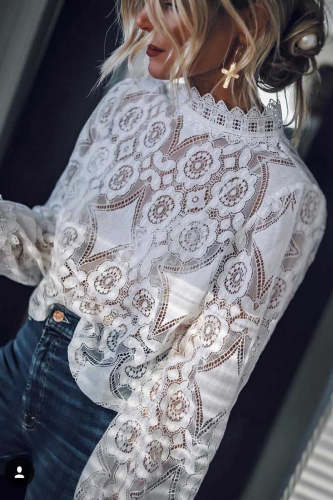Solid Lace Tops(2 Colors)