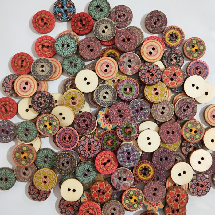 100pcs Fun DIY Button Decorations For Adults As Good Gift!