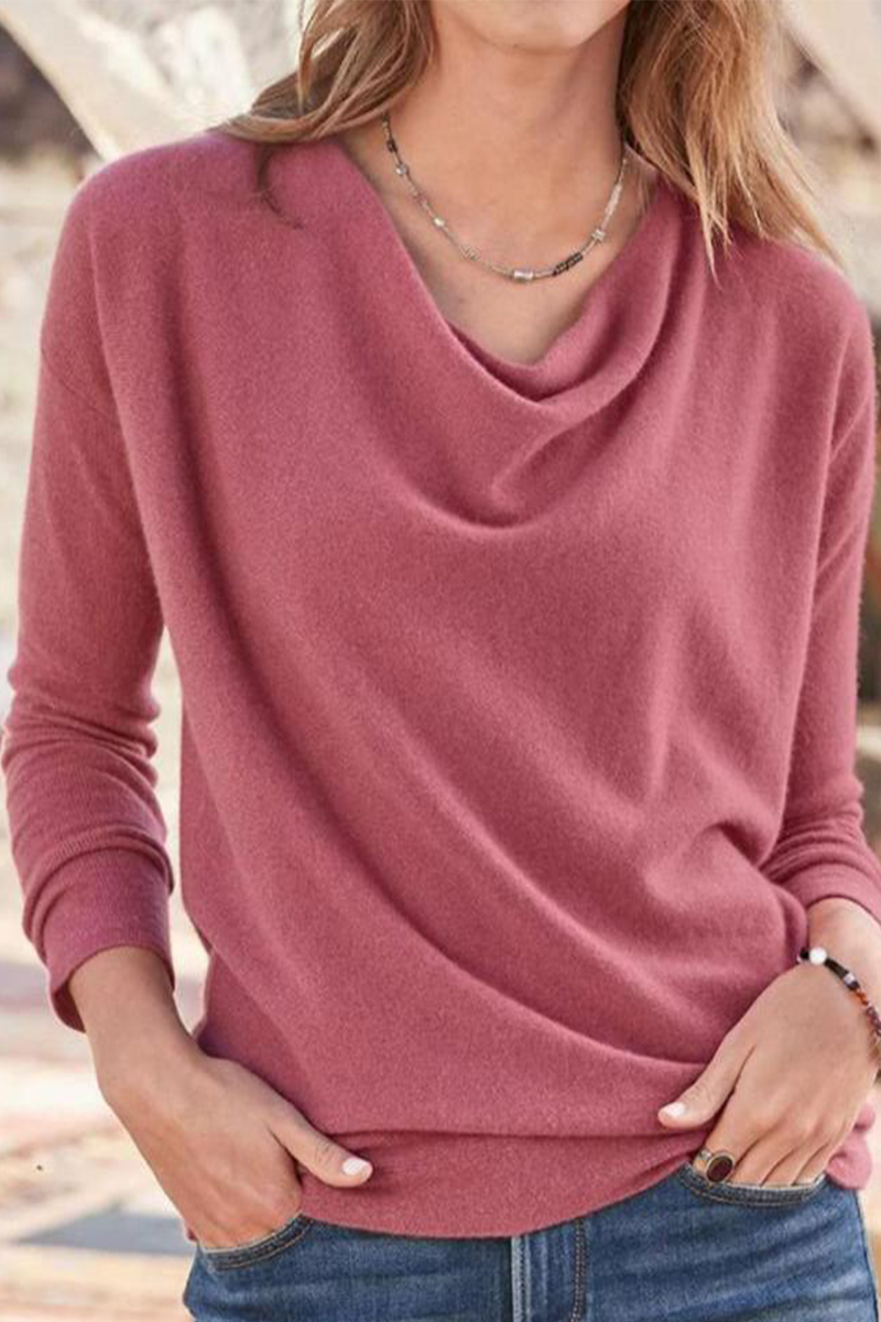 Band collar asymmetric top main image 0