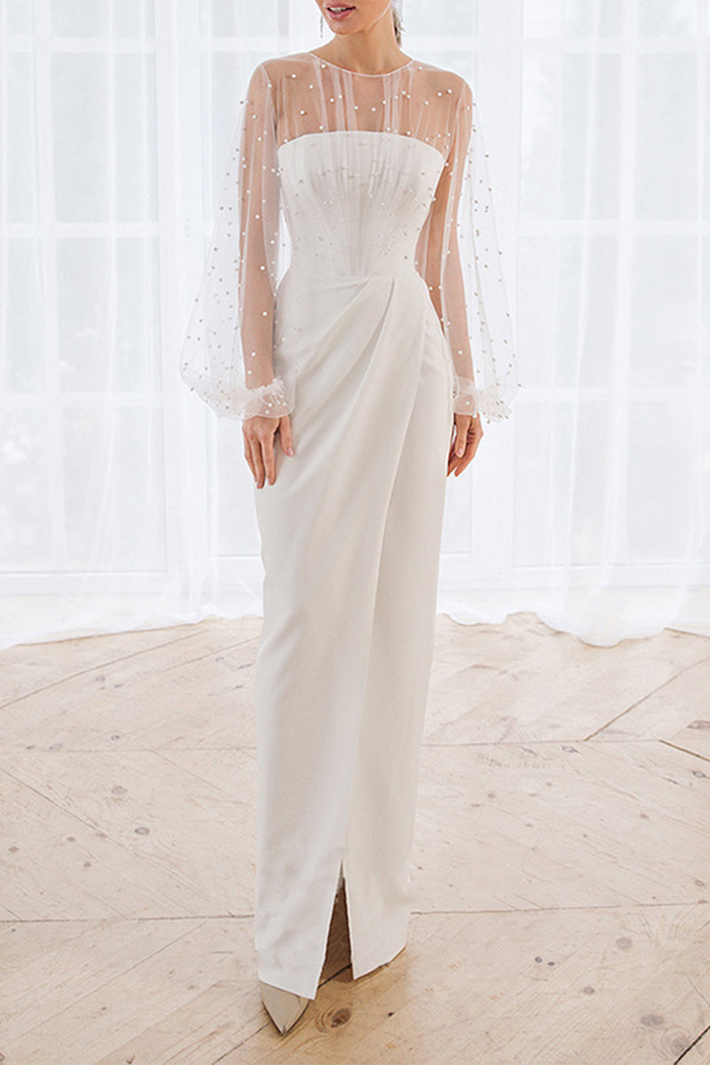 Sexy Formal Solid Lace V Neck Evening Dress Dresses