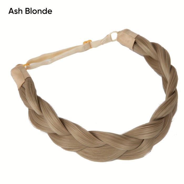 Adjustable Handmade Braided Headband - Natural Fiber High Temperature Headwear for Women