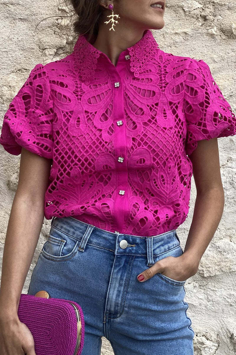 Casual Solid Lace Hollowed Out Off the Shoulder Tops Sweater(10 Colors)