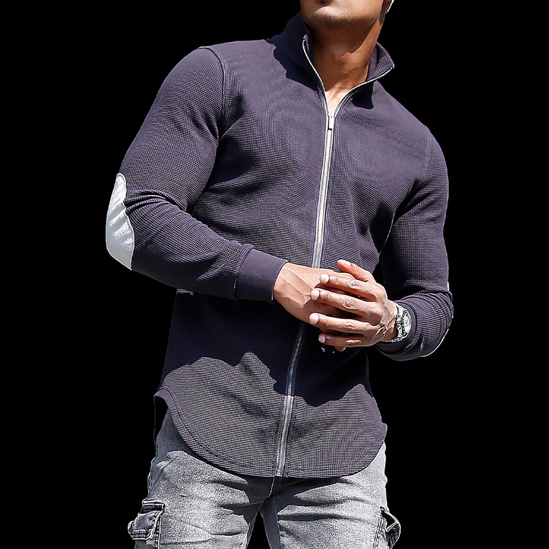 Men's Casual Sports Long-sleeved Fitness Training T-shirt Outdoor Running Top Casual Slim-fit Base Shirt Jacket Men's Sl