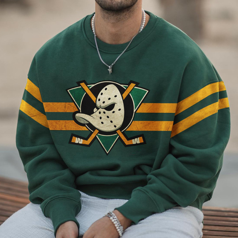 Men's Vintage Mighty Ducks Casual Sweatshirt