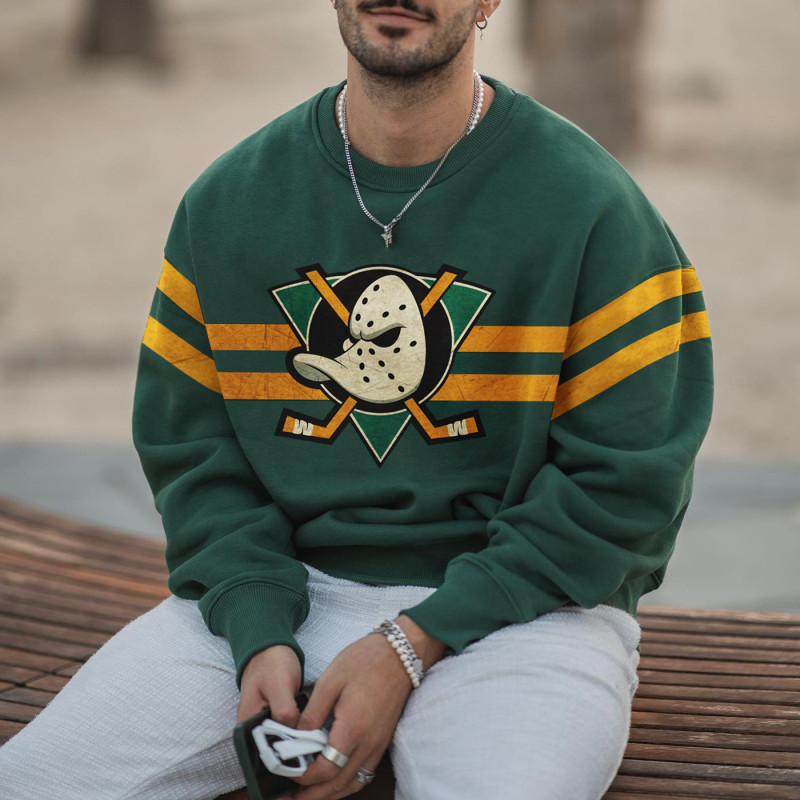 Men's Vintage Mighty Ducks Casual Sweatshirt