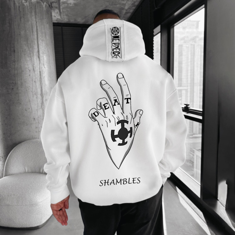 Oversize  One Piece  Print Hoodie