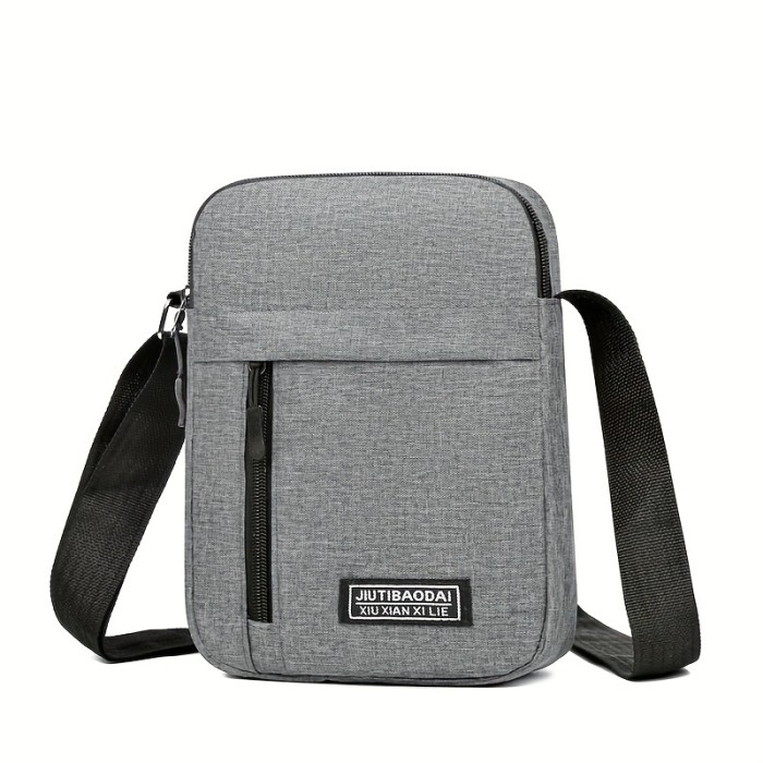 Men's Bag Shoulder Messenger Bag Casual Nylon Canvas Waterproof Backpack Mobile Coin Purse