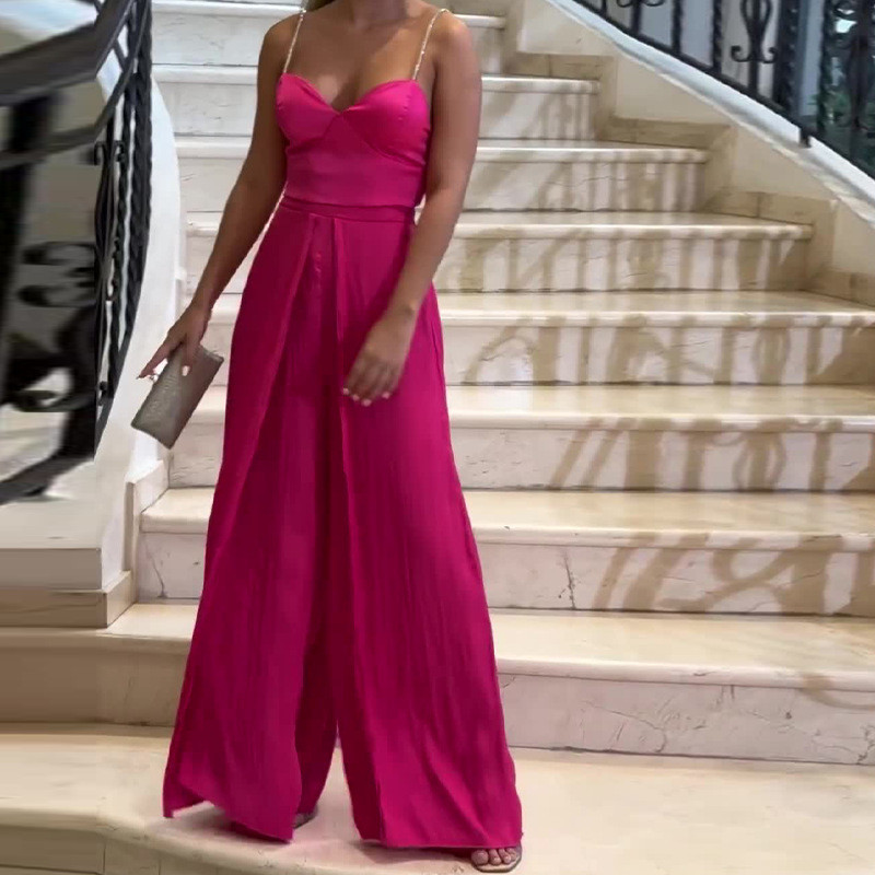 Eleanor Strapless Wide-Leg Jumpsuit For Women Elegant Eveningwear Flowing Silhouette main image 1