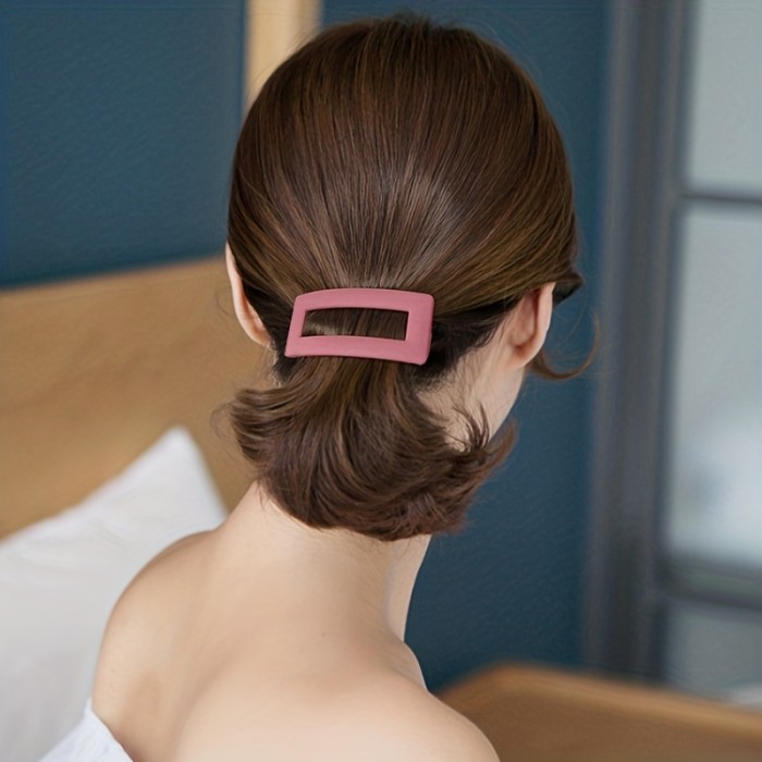 1pc Matte Spring Clip Set - Stylish and Secure Hair Accessories for Women