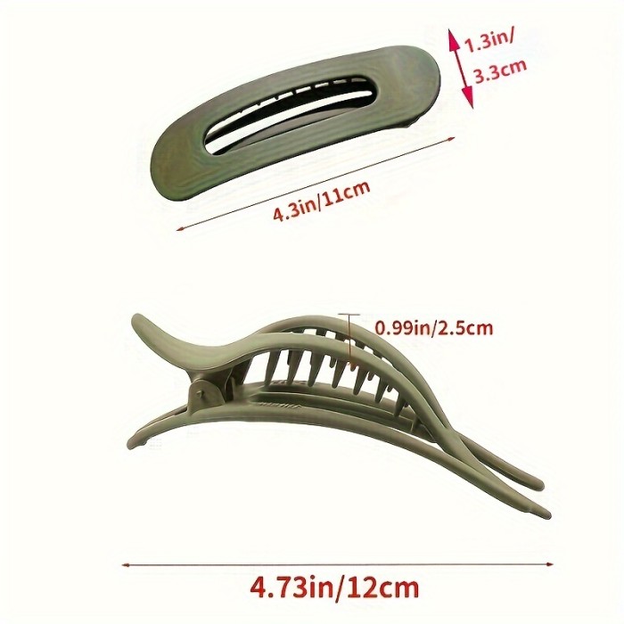 Large Side Slide Hair Clips for Thick Hair - Strong Hold, No Slip Grip - Perfect for Long, Thick Hair - Duckbill Clips for Women and Girls