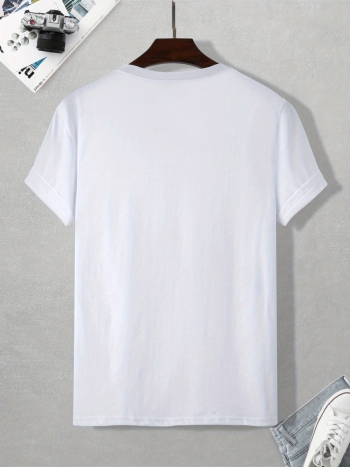 PEACE Men's Summer Round Neck Short-sleeve T-shirt - Casual Men's Clothing