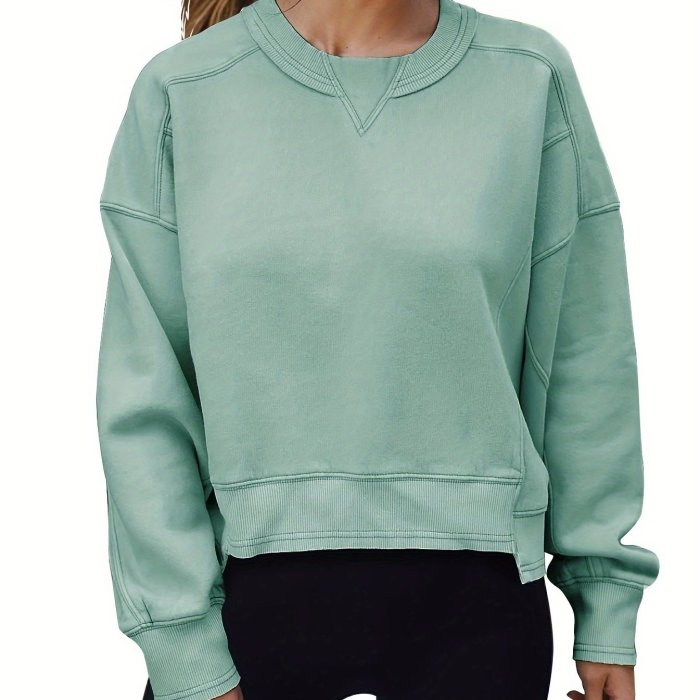 Women's Sweatshirts Crew Neck Lightweight Comfy Pullover Sweaters Fall Fashion Outfits 2024 Y2k Clothes
