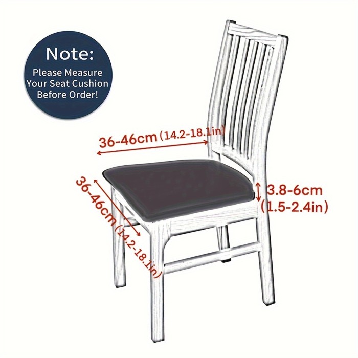 4pcs\u002F6pcs Solid Color Brushed High Elastic Chair Cover, Simple Soft And Comfortable Chair Seat Cover, Dust-proof And Dirt-resistant Chair Slipcover, Suitable For Dining Chair Office Home Decor