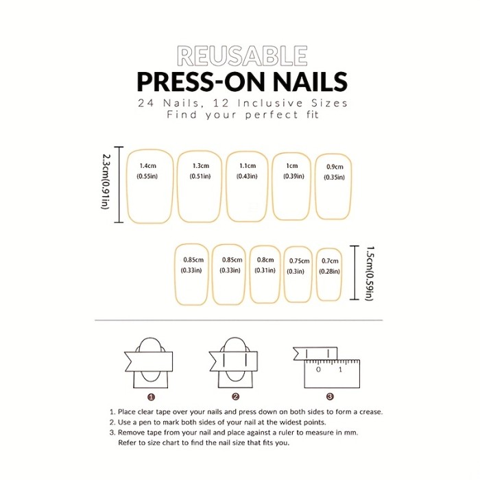 24pcs French Nails, Wearable False Nails With Glitter, Rhinestones, Sparkling Nail Art Fake Nail Tips Boxed