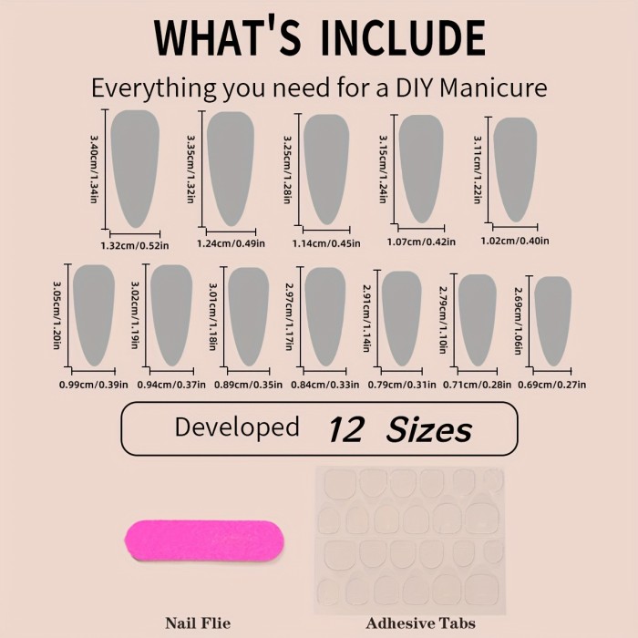 4packs (96pcs) Solid Color Fake Nails, Press On Nails With Simple Design, False Nails For Women Girls Daily Wear (Long Stiletto Shape)