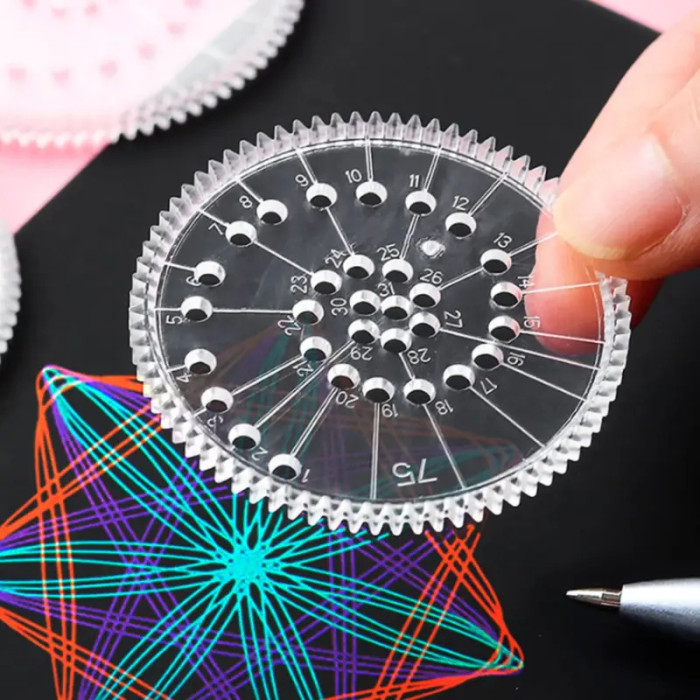 22pcs Variety Flower Ruler Painting Set: Create Endless Changes Spiral Drawings