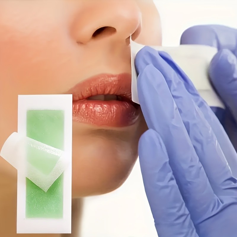 Facial Wax Strips - 70 Count Fast And Effective Hair Removal Waxing Strips For Face Eyebrow Upper Lip Cheek Hair Remover