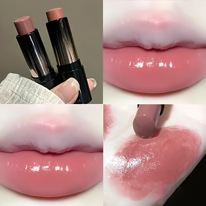 Lipstick Red Brown Lipstick, Non-fading Non-stick Cup, Waterproof Moisturizing Dewy Finish Lip Gloss, Valentine's Day Gift