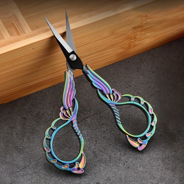 Vintage Stainless Steel Sewing Scissors - Retro Tailor, Embroidery, Fabric, Needlework, Household & Tea Art Scissors