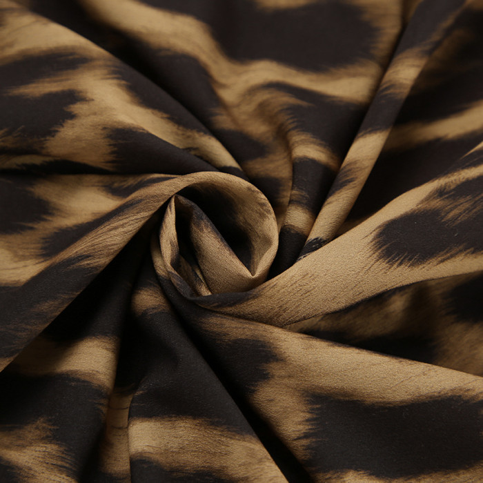 Retro Fashion Summer Classic Leopard Print Mid-Waist Fishtail Skirt