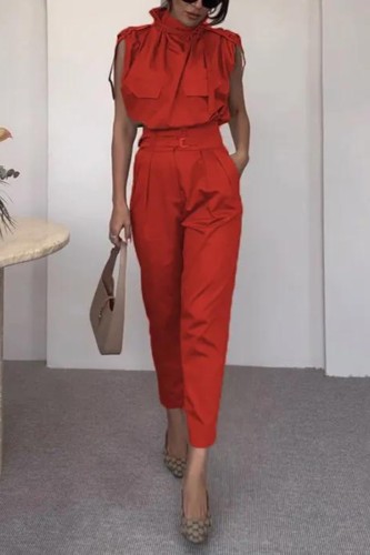 Fashion Party Personalized Shoulder Style Slimming Waist Belt Decorative Pant Set