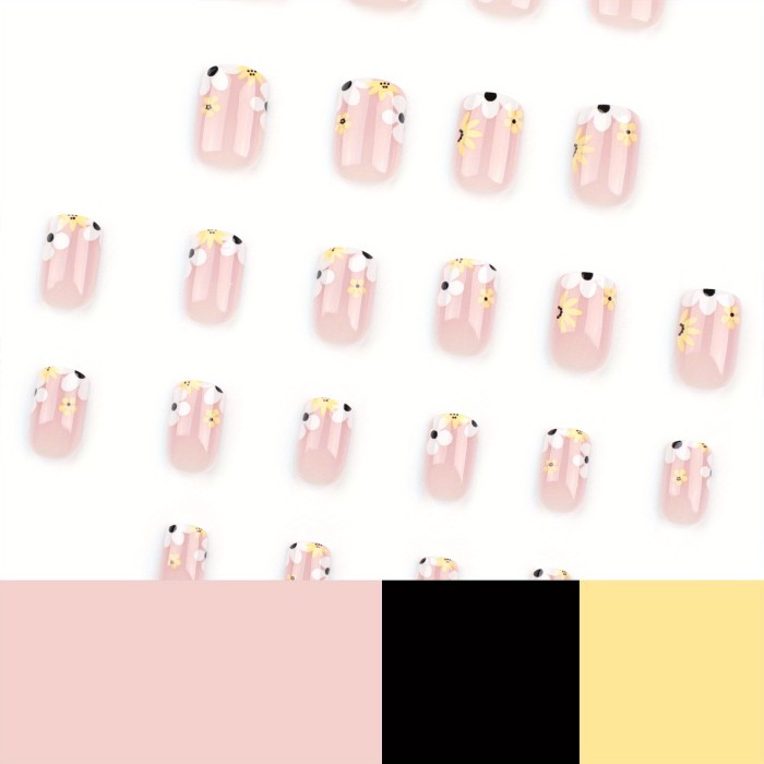 Vibrant Pink Square Shaped Press On Nails