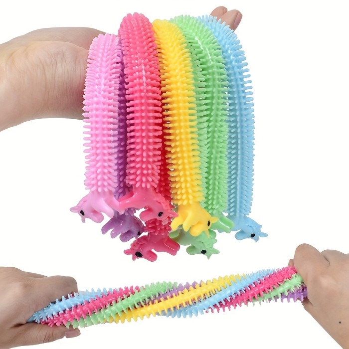15 Pcs Elastic Fidget Toys, Upgrade Sensory Rope, Colorful Elastic Rope Fidget Toys