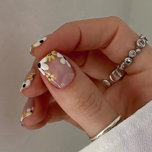 Vibrant Pink Square Shaped Press On Nails
