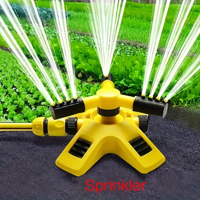 360° Automatic Lawn Sprinkler System - Precision-Adjusted 3-Arm Design