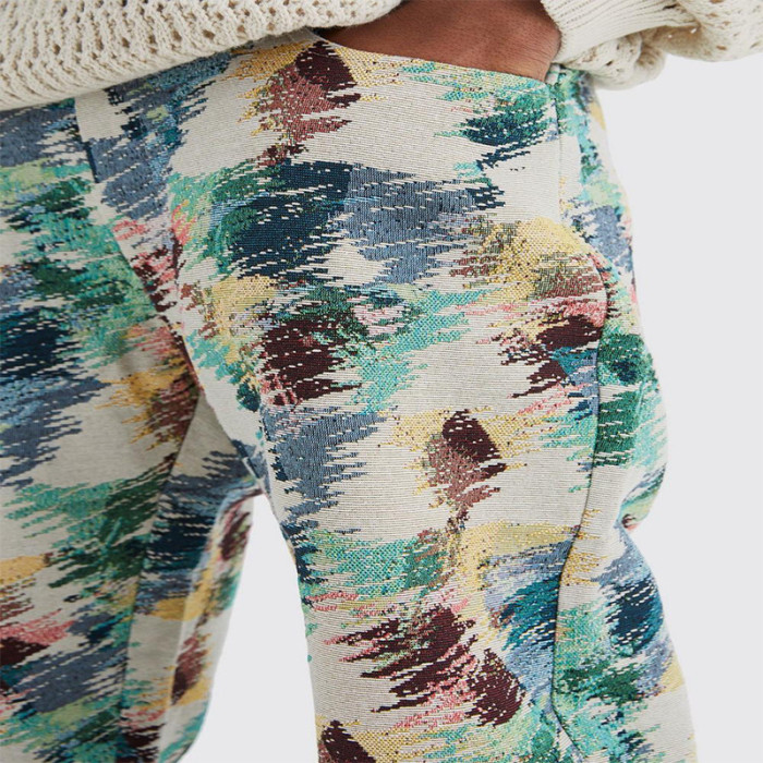 Men's Fashion Printed Loose Graffiti Style Straight Pants