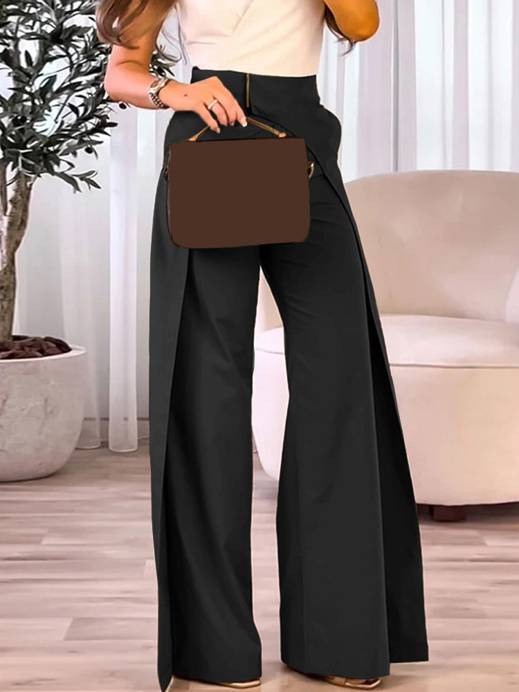Asymmetric Overlap Pants main image 0