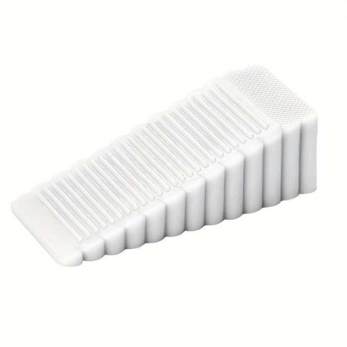 No-Drill Windproof Silicone Doorstop - Anti-Slam, Secure Grip, Sleek Polished Finish for Household Safety